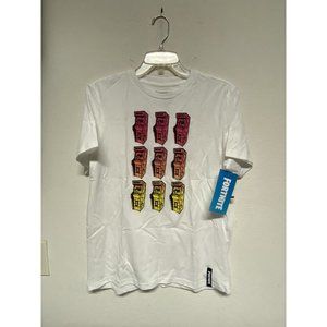 Epic Games Fortnite Boys T-Shirt White  Size XL (14-16) New!
